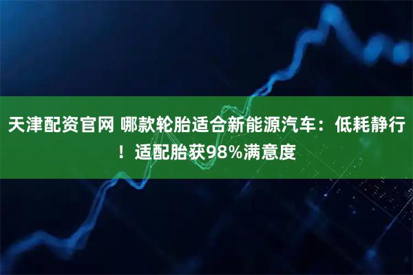 天津配资官网 哪款轮胎适合新能源汽车:低耗静行!适配胎获98%满意度